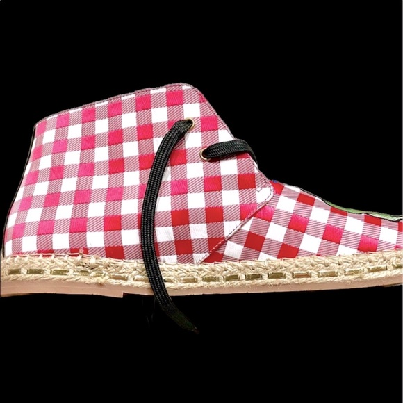 RARE: Blumarine Checker & Tropics Shoes - Picture 5 of 10